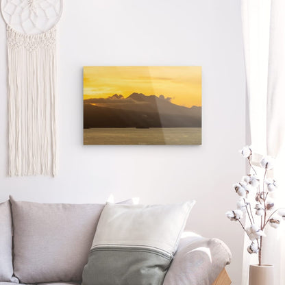 Coucher de soleil sur la Pelée